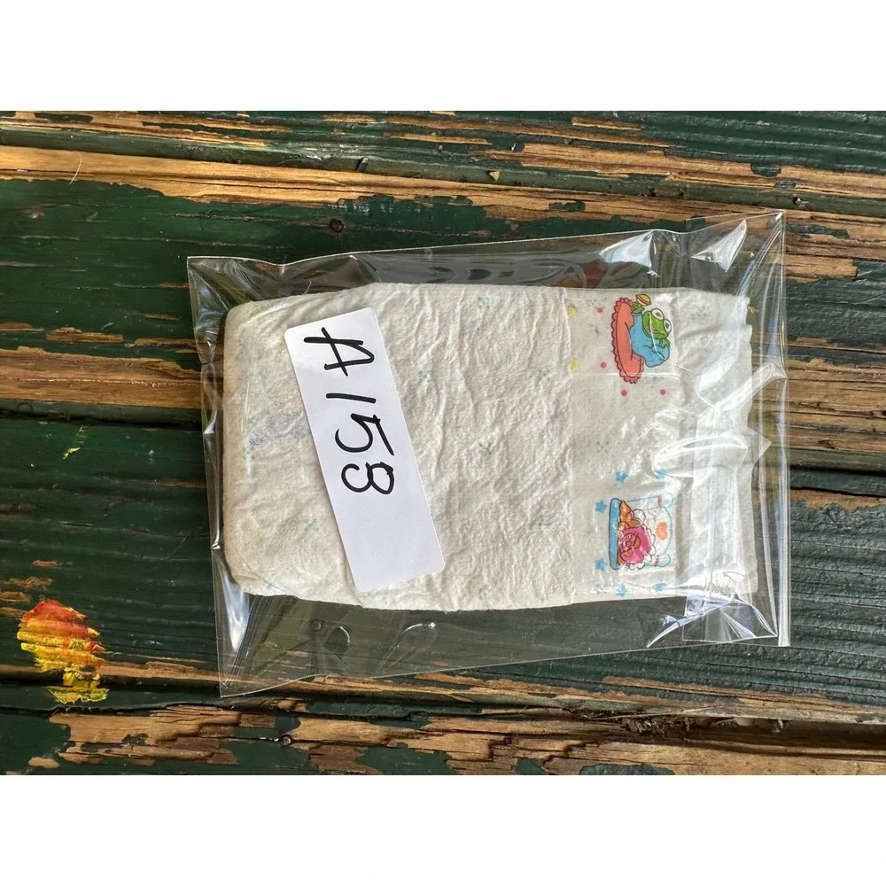Vintage 90s Disposable Diaper kermit Frog the frog  Graphics Plastic Backed